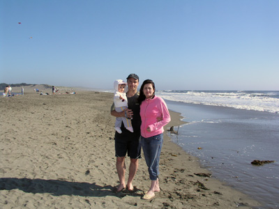 Nasko, Zlatina and Alexandra at Bodega Bay